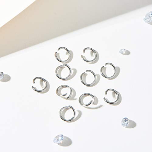 DanLingJewelry 1000 pcs 304 Stainless Steel 19 Gauge Open Jump Rings 7mm for Jewelry Making Connectors Jewelry Finding Stainless Steel Color - color: 1000 pcs - ф7mm δ 1mm