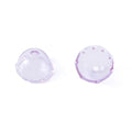 FASHEWELRY 10Pcs 21mm Glass Flower Bead Caps for Wind Chime Fishing Glass Bead Lilac Jellyfish Beads Cute Beads for Bracelets Jewelry Making - color: 21mm，Lilac