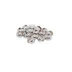 20pcs 925 Sterling Silver Open Crimp Bead Covers, 5MM, By CRAFT WIRE - color: 925 Sterling Silver, size: 5MM