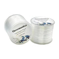 2PCS Flat Elastic line 0.8 mm Elastic Bracelet Rope Elastic Bead Rope for String Jewelry Production and Bracelet Production - size: 2 pack