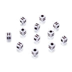 240pcs Opaque Acrylic Letter H Cube Beads White Plastic Alphabet Loose Spacer Square Beads 4-5mm for DIY Name Bracelet Necklace Jewelry Crafts Making Hole: 1.8mm - color: Letter H#White and Black