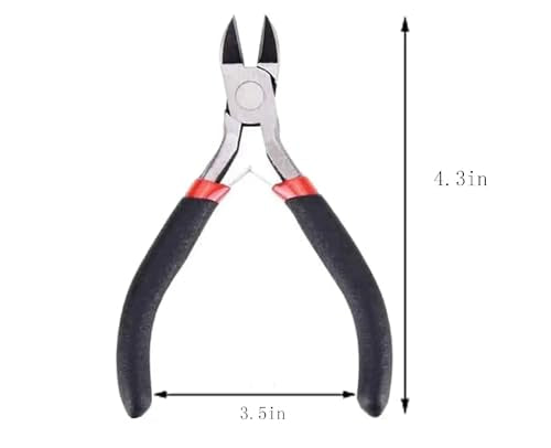 2 Pack Small Wire Cutters,Side Cutters for Crafts,Flush Cutting Pliers for Jewelry Making,Wire Pliers Floral Wire Cutters Tools for Floral,Zip Tie Cutters for Cable Tie,Wire Cutting Tool - style: Side Cutter