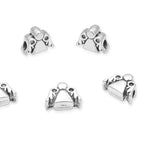 40pcs Winged Angel Large Hole Religious Loose Beads (4.5mm Hole) Antique Silver Metal Spacer for DIY Craft Jewelry Making MEC-D3 - size: Winged Angel