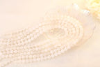 QINJIEJIE 100PCS White Jade Beads 8mm Natural Stone Beads Round Loose Gemstone Bead for Bracelet Beading Crystal Jewelry Making DIY Necklace Earrings 0.32" - color: White Jade, size: 100PCS