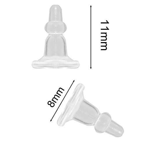 80pcs Full Cover Earring Backs for Hook Earrings, Dust-Proof Earring Stopper for Sleeping, Hypoallergenic Soft Ear Safety Pads backstops for stabilize Earring Studs - color: Rubber Full Style