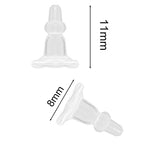 80pcs Full Cover Earring Backs for Hook Earrings, Dust-Proof Earring Stopper for Sleeping, Hypoallergenic Soft Ear Safety Pads backstops for stabilize Earring Studs - color: Rubber Full Style