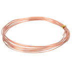 PATIKIL 99.9% Pure Copper Wire for Jewelry Making, 18 Gauge (1mm) Copper Craft Wire 9.8 Feet Beading Jewelry Making Supplies for Crafting Wreath Electroculture Gardening - size: 18 Gauge x 9.8 Feet