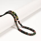 ICAI 4x6mm Natural Rondelle Beads – Loose Gemstone Spacers for DIY Jewelry Making (India Agate) - color: India Agate, size: 4x6