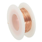 PATIKIL 89.89 Feet Solid Bare Copper Wire,24 Gauge 99.9% Pure Copper Wire 0.5mm Soft Beading Wire Metal Plant Stem Ties for Jewelry Craft (27.4m) - size: 0.5mm x 89.89ft