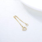 14K Gold Chain Extender for Women, Yellow Gold/White Gold/Rose Gold Adjustable Gold Necklace Anklet EXtension Chain, Available in 2/3/4 Inch - color: Yellow Gold, size: 2 Inch
