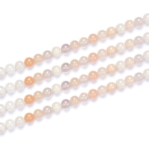 90pcs Adabele Natural Light Red Aventurine Healing Gemstone 4mm (0.16 inch) Small Round Beads Gem Stone Spacer for Craft Jewelry Making GF5-4 - color: Red Aventurine, size: 4mm (90pcs/1 Strand)