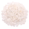 500 pcs Natural Chip Stone Beads, Alabaster 5-8 mm Irregular Gemstones Healing Crystal Loose Rocks Bead Hole Drilled for Jewelry Making Bracelet - color: Alabaster