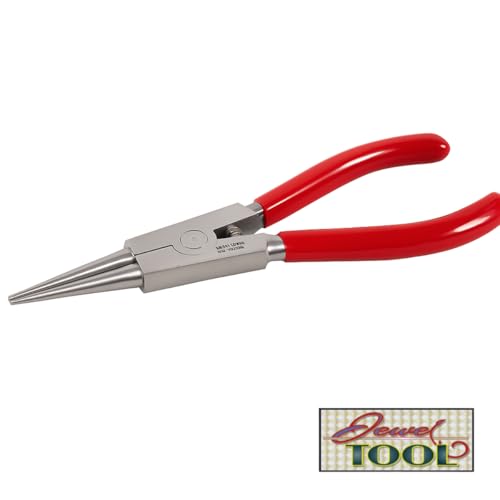 7" (17.8 cm) Mechanic's Round Nose Pliers | Large & Tough for Harder Wire & Metal Bending | Squeezing Handle Pulls Heads Apart, Not Together