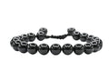 Amazing Gemstone Black Tourmaline Bracelet for Women Men's Gifts - Protection Healing Crystal Bracelet - 8mm Gemstone Beaded Adjustable Bracelet Pulseras Para Hombres Mujer Stocking Stuffers - color: Black Tourmaline