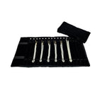 Portable Jewelry Roll Untangled Secure Necklace Travel Storage Bag Displays Holder 16 Chain (Black) - color: Black