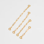 FAMARINE Gold Silver Necklace Extender Chains for Women - color: gold A