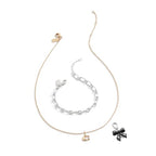 COACH Women's Collectible Signature Jewelry Charm - color: Pearl Bow Black/Rhodium