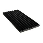 SSWBasics Large Black Velvet Ring Display Tray Organizer - 14-1/4"L x 7-1/2"W - Continuous