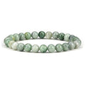 Cherry Tree Collection - Small, Medium, Large Sizes - Gemstone Beaded Bracelets For Women and Men - 6mm Round Beads - color: Burma Jade, size: Large