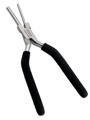 Cynamed,German Heavy Duty Bail Making Pliers,6 IN 1 Wire Looping Forming Pliers,BIG SIZE LOOPING PLIERS 13,16 & 20MM,SMALL LOOPING PLIER,5,7,10MM Anti Slip comfort grip handle(SMALL 3MM & 5MM) - style: SMALL 3MM & 5MM