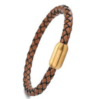 Stainless Steel Magnetic Clasp Inner Hole 3mm/4mm/5mm/6mm/8mm Glue-in Jewelry Clasp (Inner Hole Size=3mm, Gold Tone) - color: Gold Tone, size: Inner Hole Size=3mm