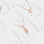 Oirlv Premium White Leather Stackable Jewelry Tray 24 Grid Jewelry Organizer Tray with Removable Inserts Cards Necklace Display Holder - color: White, size: 24 Grid Tray with Inserts