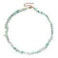Raw Crystal Necklaces for Women 5-8mm Handmade Natural Stone Necklace Beaded Choker Necklace Healing Crystal Necklace Gemstone Necklace Raw Crystal Beaded Necklace for Her - style: Jade