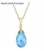 200pcs Czech 12mm Faceted Teardrop Briolette Crystal Glass Loose Beads Pendant Drop Spacer Bulk Crystal AB for DIY Jewelry Making CCT2-2 - color: Crystal AB, size: 12x6mm - 200pcs
