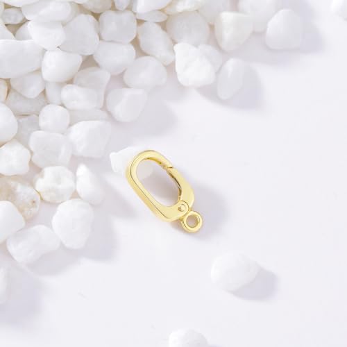 14K Gold Jewelry Clasp Necklace Extender Clasp Bracelet Extension Connector for DIY Necklace Bracelet Anklet Jewelry Making (Style 13) - size: Style 13-Yellow