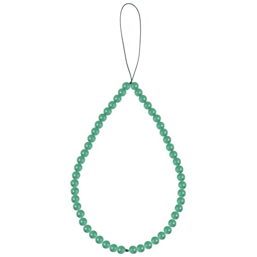 Semi-Precious Gem Stones Beaded Phone Charm Cell Phone Lanyard Wrist Strap Handmade Natural Gemstone Phone Chain string - color: Green Aventurine