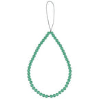 Semi-Precious Gem Stones Beaded Phone Charm Cell Phone Lanyard Wrist Strap Handmade Natural Gemstone Phone Chain string - color: Green Aventurine