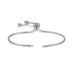 DanLingJewelry 10pcs 304 Stainless Steel Adjustable Slider Bracelet Slider Extender Chains Friendship Bracelets for Jewelry Making DIY 8 Inches(210mm) PP - color: StyleⅫI-10 pcs-Platinum