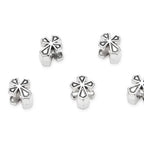 40pcs Cross Sign Large Hole Religious Loose Beads (4.5mm Hole) Antique Silver Metal Spacer for DIY Craft Jewelry Making MEC-D2 - size: Cross Sign