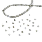 BEADIA Natural Spectrolite Short Cylinder Beads 2x3mm 155pcs Tube Loose Semi Gemstone Beads for Jewelry Making Design - color: Spectrolite
