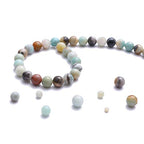 BEADIA Natural Amazonite Jade Stone Round Loose Semi Gemstone Beads for Jewelry Making 4MM 89PCS - color: Amazonite Jade, size: 4mm
