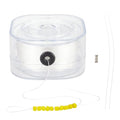 PH PandaHall 246 Yards 0.2mm Bracelet String Beading Thread Seed Bead Thread Sewing String with Leading Wire and Buckle for Leather Stitching Beading Jewelry Bracelets Making White - size: 0.2mm, style: White