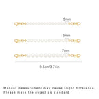 FAMARINE Gold Silver Necklace Extender Chains for Women - color: gold E