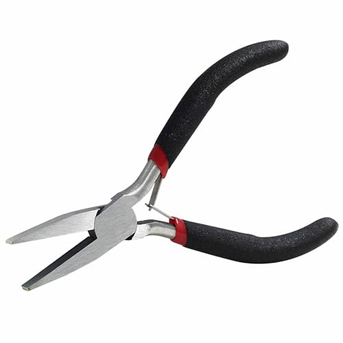 13cm/5.12" Flat Nose Pliers for Jewelry Making, Smooth Jaw Pliers, Wire Wrapping, Bending, Opening Jump Rings, Clamping, Cutting - style: Flat Nose Pliers