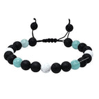 Amazing Gemstone Anger Control Bracelet - Howlite Amazonite Lava Bracelet Set for Men Women Healing Calming Anxiety Stress Relief Gifts Pulseras Para Hombres Mujer Stocking Stuffers (Adjustable) - color: Anger Control