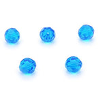 100pcs Adabele Austrian 4mm (0.16 Inch) Small Faceted Loose Round Crystal Beads Capri Blue Compatible with 5000 Swarovski Crystals Preciosa SS2R-425 - color: Capri Blue, size: 4mm Small (100pcs)