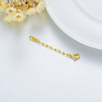 10K Yellow Gold 1"/2"/3" Necklace Extender Chain with Lobster Clasp/Spring Clasp Gold Necklace Extender Bracelet Anklet Extension Chain Necklace Bracelet Extender 10K Gold - size: 2inch, style: style 5