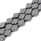 HAAMIIQII 110pcs 4mm Natural Black Hematite Loose Gemstone Beads Flat Clover Shape Spacer Stone Beads for Jewelry Making DIY Bracelets Necklaces Crafting - color: Clover Shape, size: 4mm