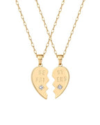 PAVOI 14K Gold Plated Cubic Zirconia Heart Necklace | Cute Dainty Love Pendant Necklaces for Women - Valentines Day Trendy Jewelry - style: Heart - BFF