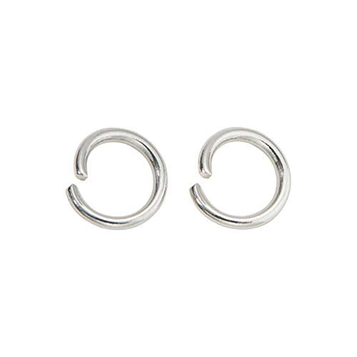 DanLingJewelry 1000 pcs 304 Stainless Steel 19 Gauge Open Jump Rings 7mm for Jewelry Making Connectors Jewelry Finding Stainless Steel Color - color: 1000 pcs - ф7mm δ 1mm