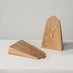 Solid Wood Jewelry Bust Necklace Display Showcase Jewelry Necklace Pendant Stand Display Stand Holder(H7.87) - size: S