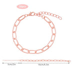 20pcs Chain Bracelets Kit Alloy Link with Lobster Clasps for Christmas DIY Women Jewelry Findings Bracelet Making (Rose Gold) - color: Rose Gold