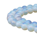 90pcs Adabele Lab Created White Opal Gemstone 4mm (0.16 Inch) Small Round Beads Gem Stone Spacer for DIY Craft Jewelry Making GS13-4 - color: White Opal (Lab Created), size: 4mm (90pcs/1 Strand)
