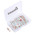 Beadia Natural Shoushan Stone Tila Beads 5x2mm Rectangle 2-Hole Spacer Beads for DIY Bracelet Earring Making 15"/Strand - color: Shoushan Stone, size: 5x2mm
