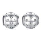 Clip Stopper Spacer Charms for Bracelets Necklaces, Compatible with Pandora,Jewery Mking DIY - style: 2PCS Silver Ball Spacers