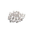 50pcs 925 Sterling Silver Open Crimp Bead Covers, 3MM, By CRAFT WIRE - color: 925 Sterling Silver, size: 3MM